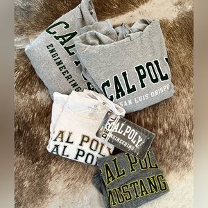 LOT of Cal Poly gear! Men and women $208 total retail value. Hoodie and tshirts!